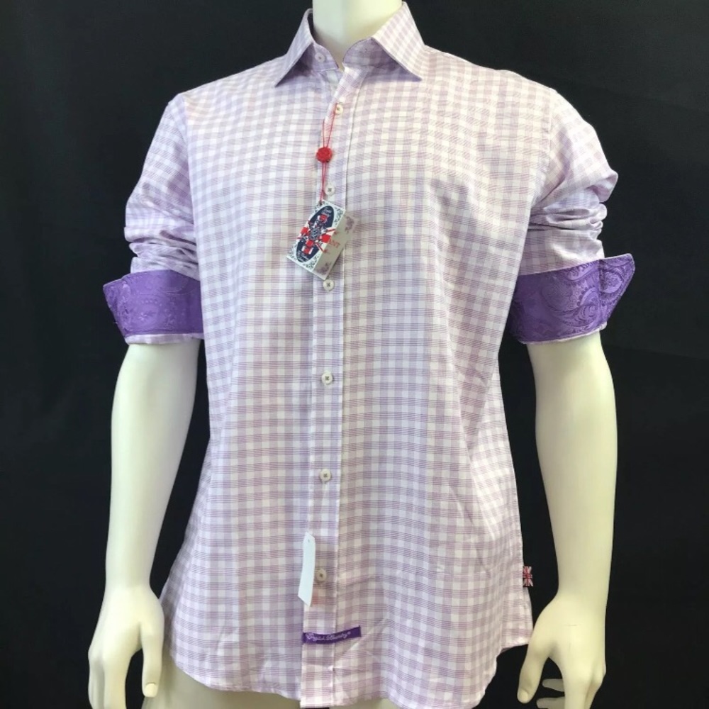 English Laundry Mens Dress Shirt Spread Collar - Picture 2 of 8